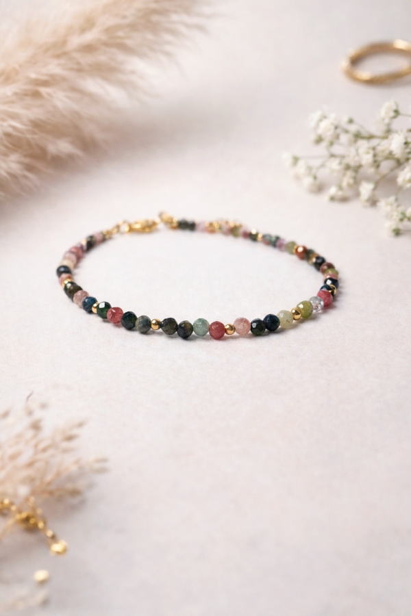 Bransoletka z kolorowym turmalinem